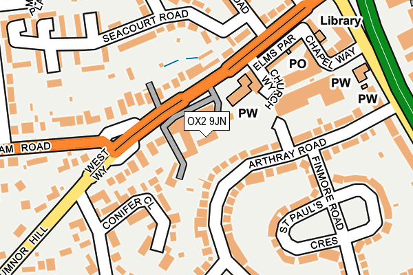 OX2 9JN map - OS OpenMap – Local (Ordnance Survey) OX2 9JN map - OS OpenMap – Local (Ordnance Survey)
