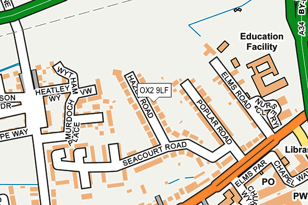 OX2 9LF map - OS OpenMap – Local (Ordnance Survey) OX2 9LF map - OS OpenMap – Local (Ordnance Survey)