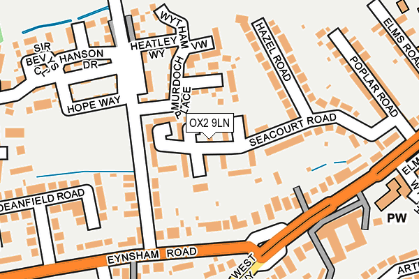 OX2 9LN map - OS OpenMap – Local (Ordnance Survey) OX2 9LN map - OS OpenMap – Local (Ordnance Survey)