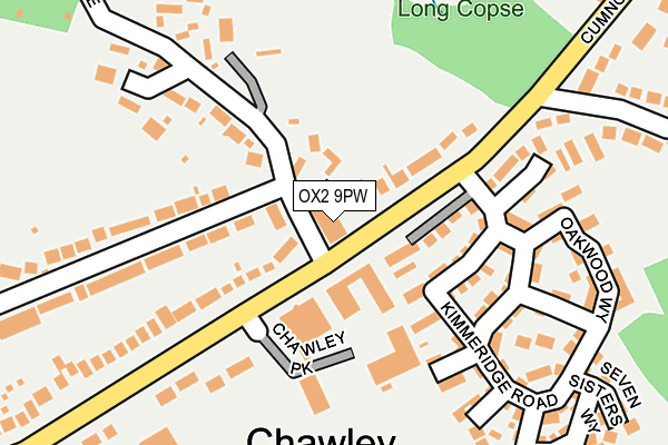 OX2 9PW map - OS OpenMap – Local (Ordnance Survey) OX2 9PW map - OS OpenMap – Local (Ordnance Survey)