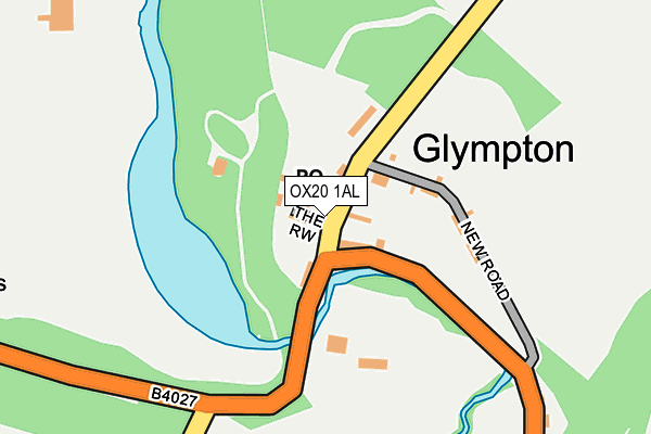 OX20 1AL map - OS OpenMap – Local (Ordnance Survey) OX20 1AL map - OS OpenMap – Local (Ordnance Survey)