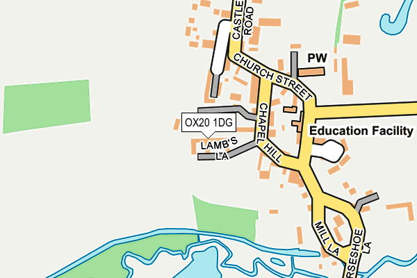 OX20 1DG map - OS OpenMap – Local (Ordnance Survey) OX20 1DG map - OS OpenMap – Local (Ordnance Survey)