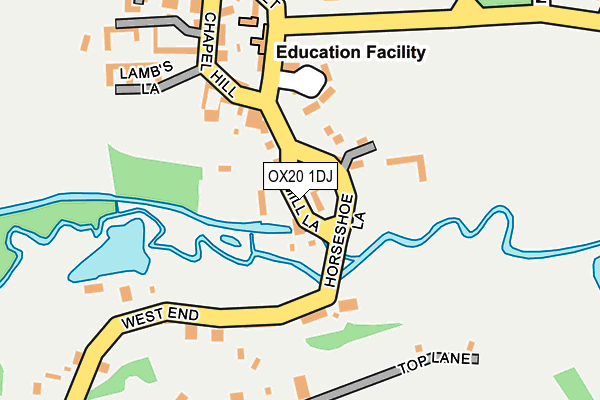 OX20 1DJ map - OS OpenMap – Local (Ordnance Survey)