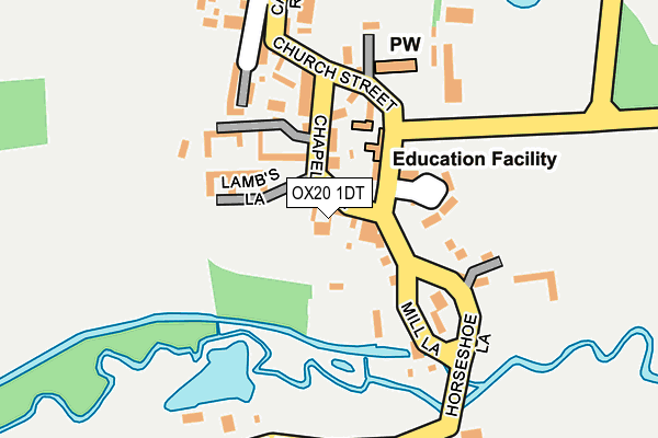 OX20 1DT map - OS OpenMap – Local (Ordnance Survey) OX20 1DT map - OS OpenMap – Local (Ordnance Survey)