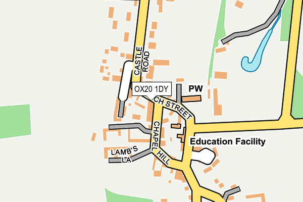 OX20 1DY map - OS OpenMap – Local (Ordnance Survey) OX20 1DY map - OS OpenMap – Local (Ordnance Survey)