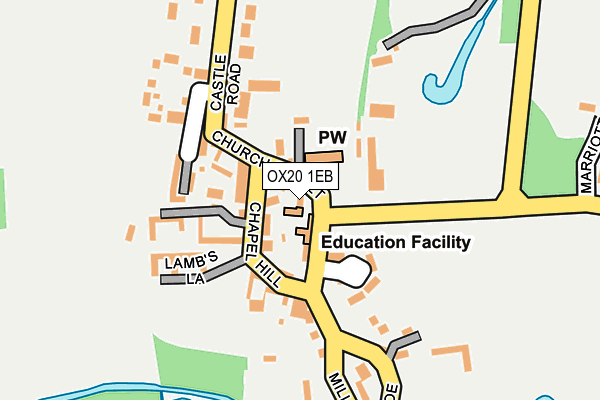 OX20 1EB map - OS OpenMap – Local (Ordnance Survey) OX20 1EB map - OS OpenMap – Local (Ordnance Survey)