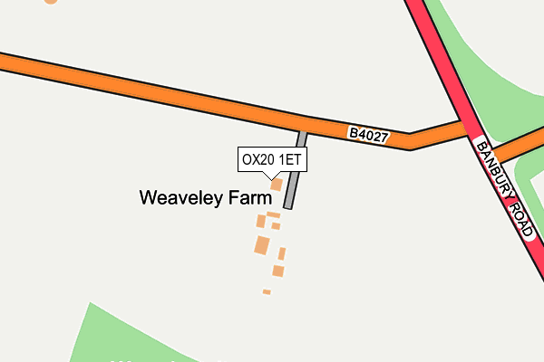 OX20 1ET map - OS OpenMap – Local (Ordnance Survey) OX20 1ET map - OS OpenMap – Local (Ordnance Survey)