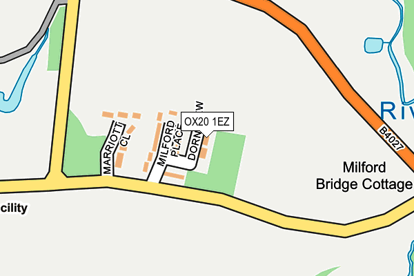 OX20 1EZ map - OS OpenMap – Local (Ordnance Survey) OX20 1EZ map - OS OpenMap – Local (Ordnance Survey)