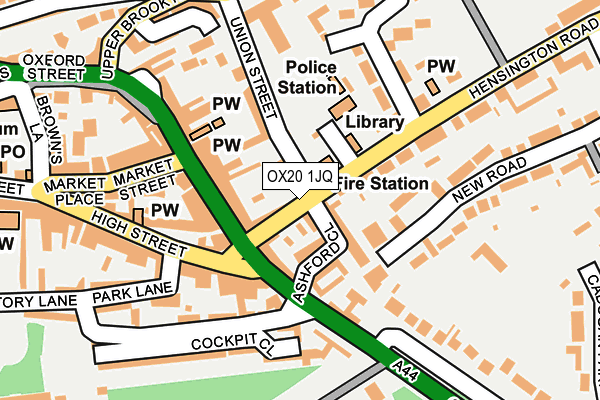 OX20 1JQ map - OS OpenMap – Local (Ordnance Survey) OX20 1JQ map - OS OpenMap – Local (Ordnance Survey)