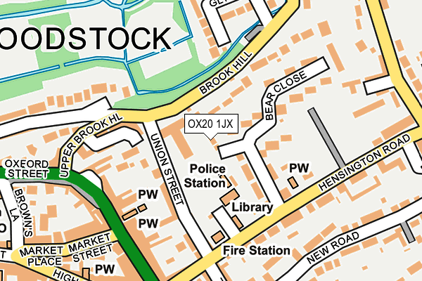 OX20 1JX map - OS OpenMap – Local (Ordnance Survey) OX20 1JX map - OS OpenMap – Local (Ordnance Survey)