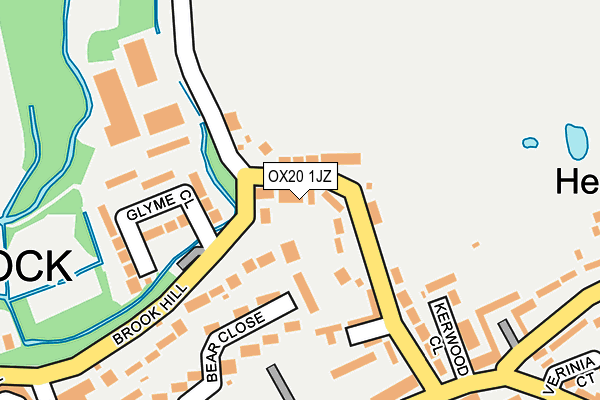 OX20 1JZ map - OS OpenMap – Local (Ordnance Survey)