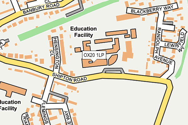 OX20 1LP map - OS OpenMap – Local (Ordnance Survey) OX20 1LP map - OS OpenMap – Local (Ordnance Survey)