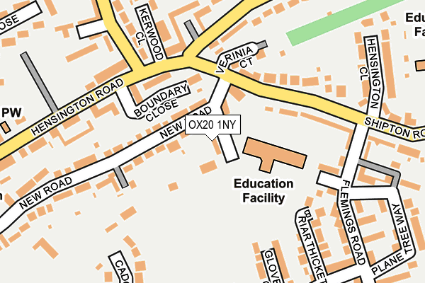 OX20 1NY map - OS OpenMap – Local (Ordnance Survey) OX20 1NY map - OS OpenMap – Local (Ordnance Survey)