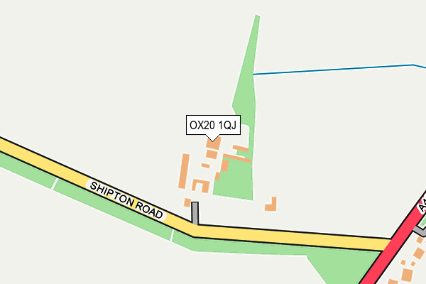 OX20 1QJ map - OS OpenMap – Local (Ordnance Survey) OX20 1QJ map - OS OpenMap – Local (Ordnance Survey)
