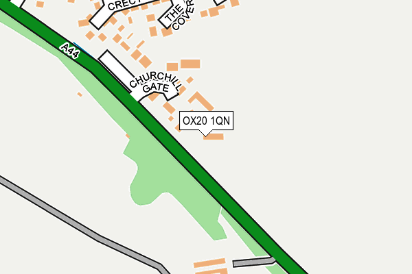 OX20 1QN map - OS OpenMap – Local (Ordnance Survey) OX20 1QN map - OS OpenMap – Local (Ordnance Survey)