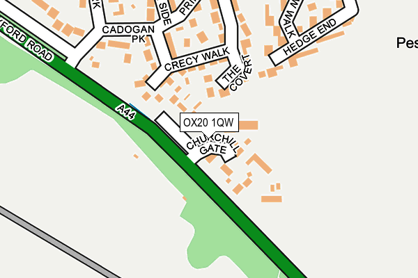 OX20 1QW map - OS OpenMap – Local (Ordnance Survey)