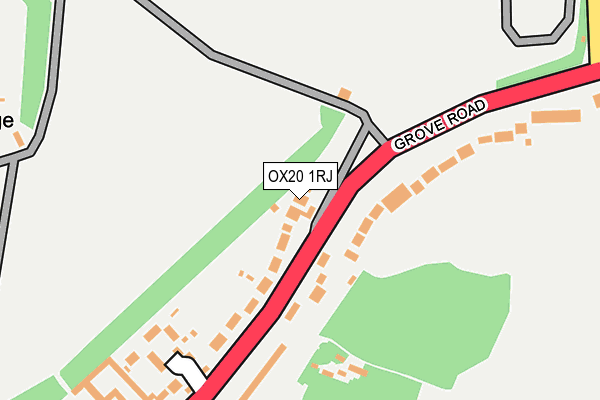 OX20 1RJ map - OS OpenMap – Local (Ordnance Survey) OX20 1RJ map - OS OpenMap – Local (Ordnance Survey)