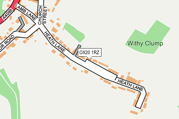 OX20 1RZ map - OS OpenMap – Local (Ordnance Survey) OX20 1RZ map - OS OpenMap – Local (Ordnance Survey)