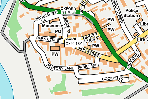 OX20 1SY map - OS OpenMap – Local (Ordnance Survey) OX20 1SY map - OS OpenMap – Local (Ordnance Survey)