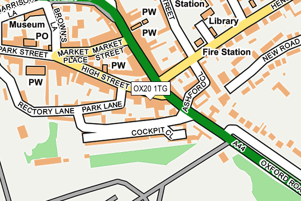 OX20 1TG map - OS OpenMap – Local (Ordnance Survey)