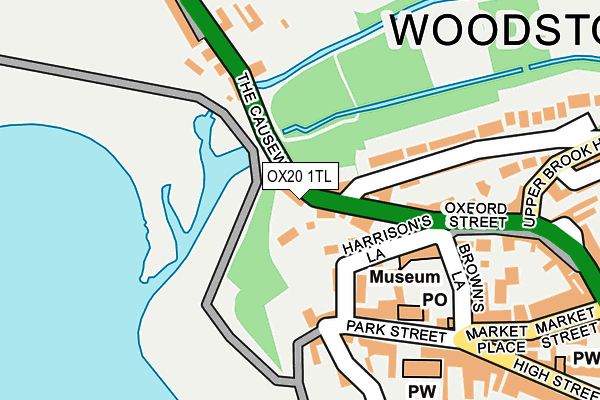 OX20 1TL map - OS OpenMap – Local (Ordnance Survey) OX20 1TL map - OS OpenMap – Local (Ordnance Survey)