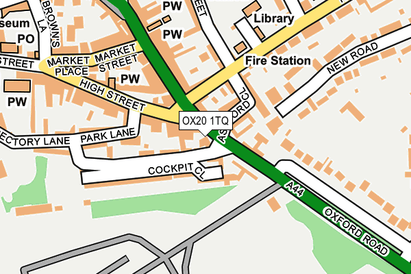 OX20 1TQ map - OS OpenMap – Local (Ordnance Survey) OX20 1TQ map - OS OpenMap – Local (Ordnance Survey)