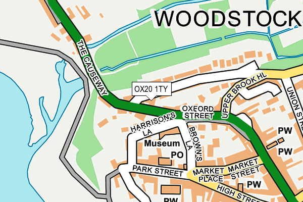OX20 1TY map - OS OpenMap – Local (Ordnance Survey) OX20 1TY map - OS OpenMap – Local (Ordnance Survey)