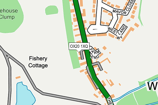 OX20 1XQ map - OS OpenMap – Local (Ordnance Survey) OX20 1XQ map - OS OpenMap – Local (Ordnance Survey)