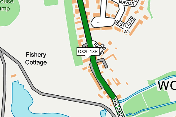 OX20 1XR map - OS OpenMap – Local (Ordnance Survey) OX20 1XR map - OS OpenMap – Local (Ordnance Survey)