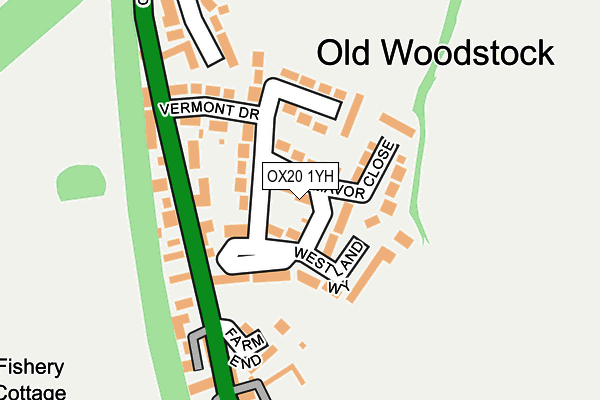 OX20 1YH map - OS OpenMap – Local (Ordnance Survey) OX20 1YH map - OS OpenMap – Local (Ordnance Survey)