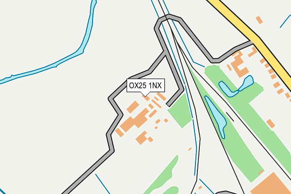 OX25 1NX map - OS OpenMap – Local (Ordnance Survey) OX25 1NX map - OS OpenMap – Local (Ordnance Survey)