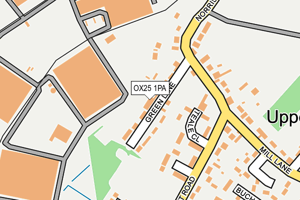 OX25 1PA map - OS OpenMap – Local (Ordnance Survey) OX25 1PA map - OS OpenMap – Local (Ordnance Survey)