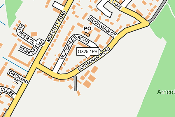OX25 1PH map - OS OpenMap – Local (Ordnance Survey) OX25 1PH map - OS OpenMap – Local (Ordnance Survey)