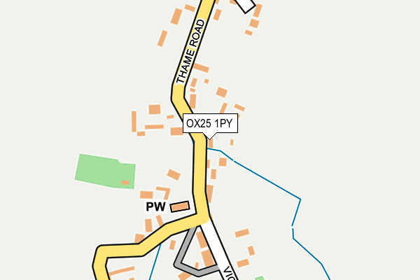OX25 1PY map - OS OpenMap – Local (Ordnance Survey) OX25 1PY map - OS OpenMap – Local (Ordnance Survey)