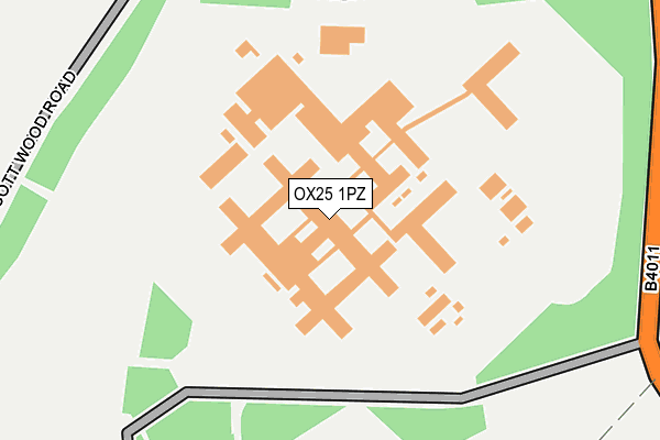 OX25 1PZ map - OS OpenMap – Local (Ordnance Survey) OX25 1PZ map - OS OpenMap – Local (Ordnance Survey)