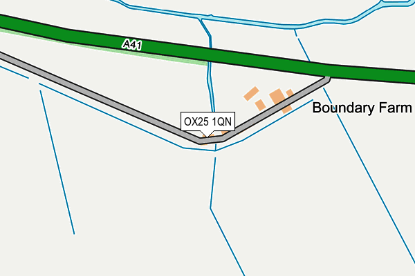 OX25 1QN map - OS OpenMap – Local (Ordnance Survey) OX25 1QN map - OS OpenMap – Local (Ordnance Survey)