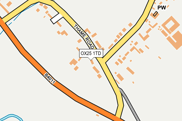 OX25 1TD map - OS OpenMap – Local (Ordnance Survey) OX25 1TD map - OS OpenMap – Local (Ordnance Survey)