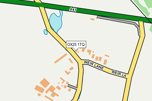 OX25 1TQ map - OS OpenMap – Local (Ordnance Survey)