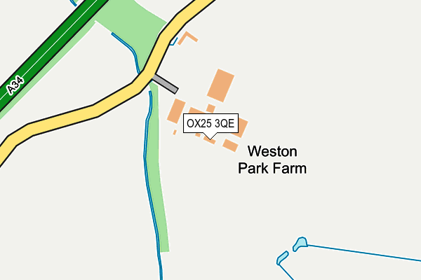 OX25 3QE map - OS OpenMap – Local (Ordnance Survey) OX25 3QE map - OS OpenMap – Local (Ordnance Survey)