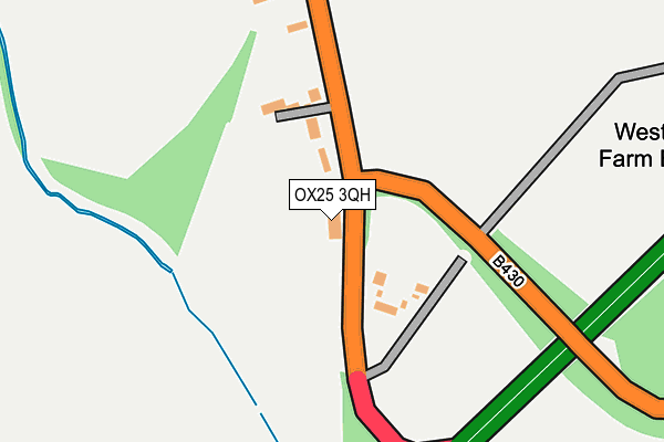 OX25 3QH map - OS OpenMap – Local (Ordnance Survey) OX25 3QH map - OS OpenMap – Local (Ordnance Survey)