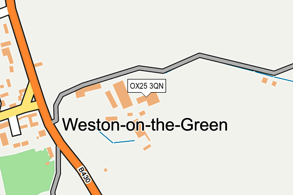 OX25 3QN map - OS OpenMap – Local (Ordnance Survey)