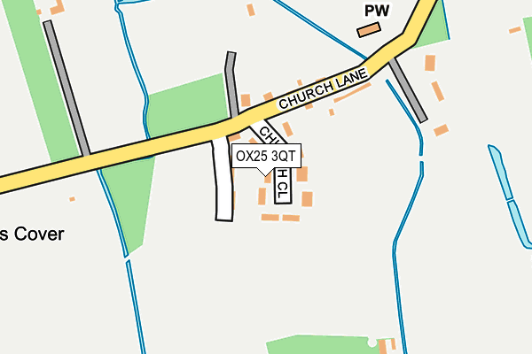 OX25 3QT map - OS OpenMap – Local (Ordnance Survey) OX25 3QT map - OS OpenMap – Local (Ordnance Survey)