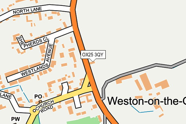 OX25 3QY map - OS OpenMap – Local (Ordnance Survey) OX25 3QY map - OS OpenMap – Local (Ordnance Survey)