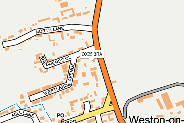 OX25 3RA map - OS OpenMap – Local (Ordnance Survey) OX25 3RA map - OS OpenMap – Local (Ordnance Survey)