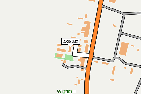 OX25 3SX map - OS OpenMap – Local (Ordnance Survey) OX25 3SX map - OS OpenMap – Local (Ordnance Survey)