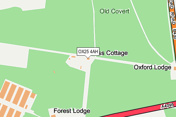 OX25 4AH map - OS OpenMap – Local (Ordnance Survey) OX25 4AH map - OS OpenMap – Local (Ordnance Survey)