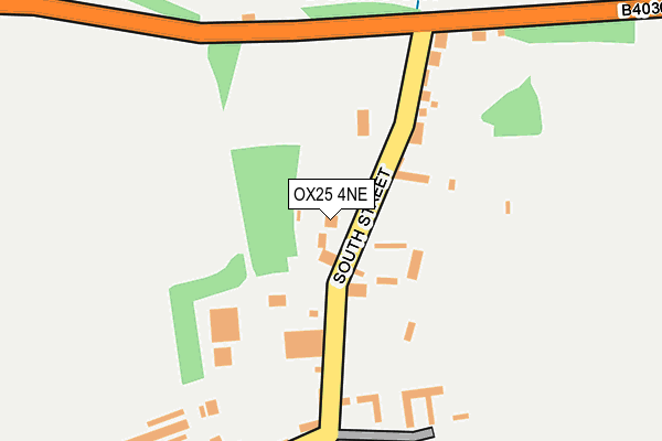 OX25 4NE map - OS OpenMap – Local (Ordnance Survey) OX25 4NE map - OS OpenMap – Local (Ordnance Survey)