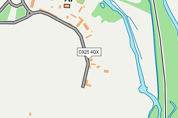 OX25 4QX map - OS OpenMap – Local (Ordnance Survey) OX25 4QX map - OS OpenMap – Local (Ordnance Survey)