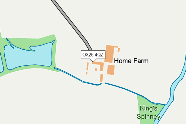 OX25 4QZ map - OS OpenMap – Local (Ordnance Survey) OX25 4QZ map - OS OpenMap – Local (Ordnance Survey)