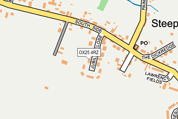 OX25 4RZ map - OS OpenMap – Local (Ordnance Survey) OX25 4RZ map - OS OpenMap – Local (Ordnance Survey)